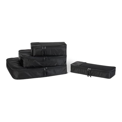 Amazon Essentials Juego de 4 Cubos para Viaje,...