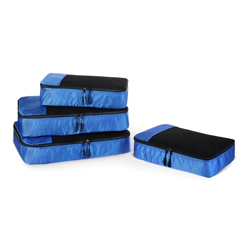Amazon Essentials Juego de 4 Cubos para Viaje,...