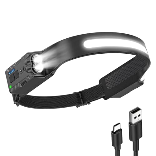 Diboniur Linterna Frontal, Linterna Frontal LED...