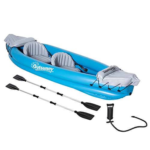Outsunny Kayak Hinchable para 2 Personas Kayak...