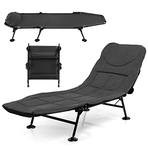 COSTWAY Cama Plegable Camping con Colchón...