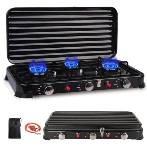 Hornillo de Gas Portátil para Camping, Cocina de...