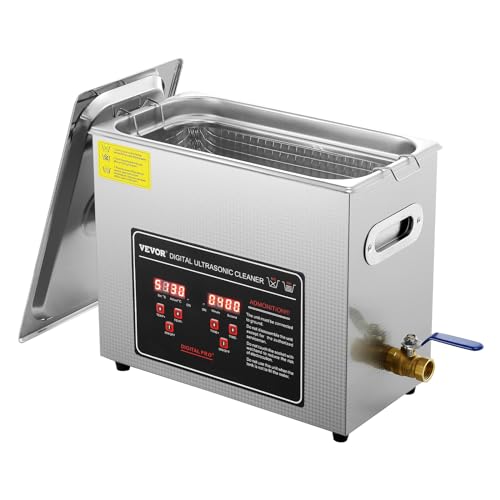 VEVOR Limpiador Ultrasónico 6L, Bandeja...