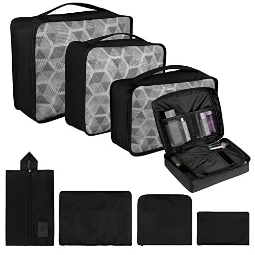 Coolzon Organizador de Equipaje, 8 en 1 Set de...
