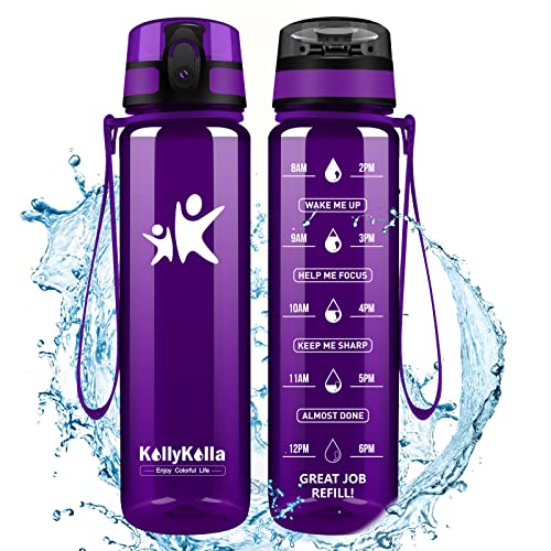 KollyKolla Botella de Agua Deporte, 800ml,...