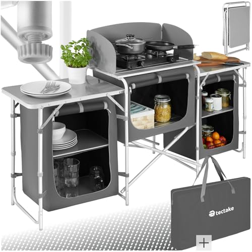 TecTake® Cocina de Camping Plegable, Ligera, con...