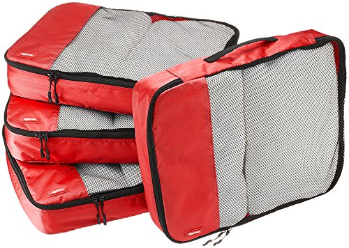 Amazon Basics - Bolsas de equipaje grandes (4...