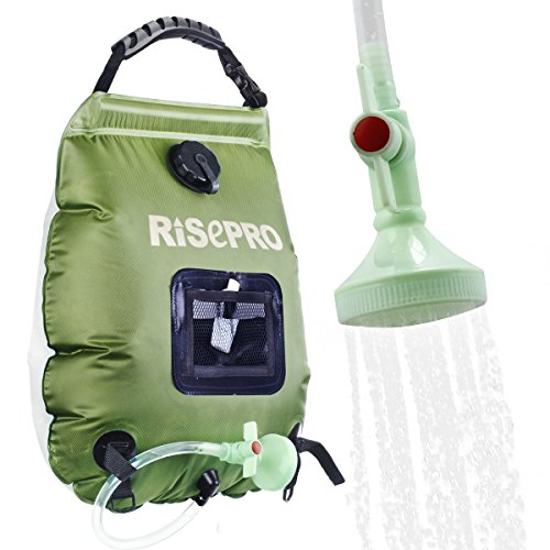 RISEPRO Bolsa Solar de Ducha, 5 galones/20 l....